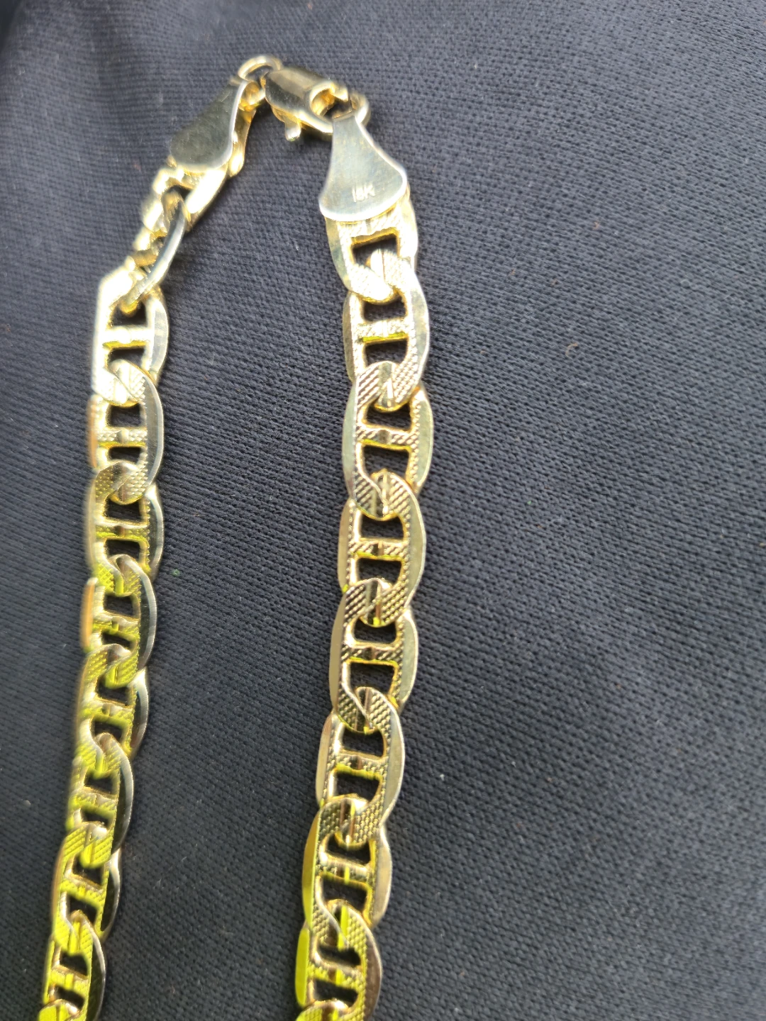 Men’s Gold-Tone Mariner Chain Necklace – 24” – 8mm - photo 3
