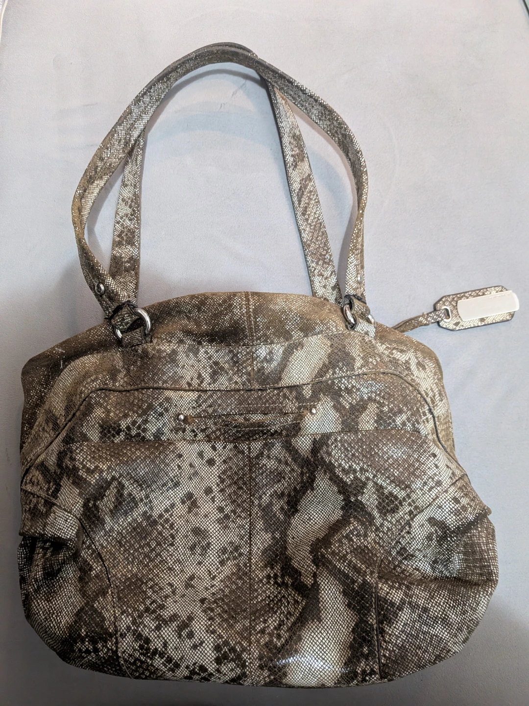 B. Makowsky Snakeskin Print Handbag - photo 4