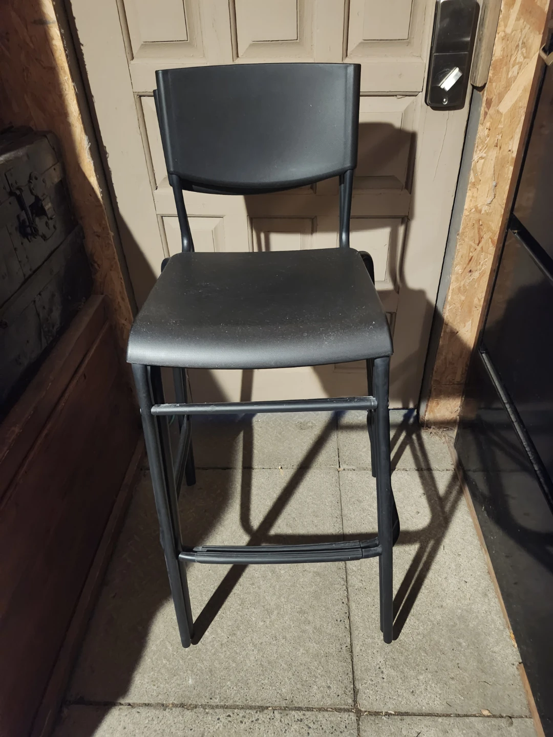 Two Black  Bar Stools - photo 3