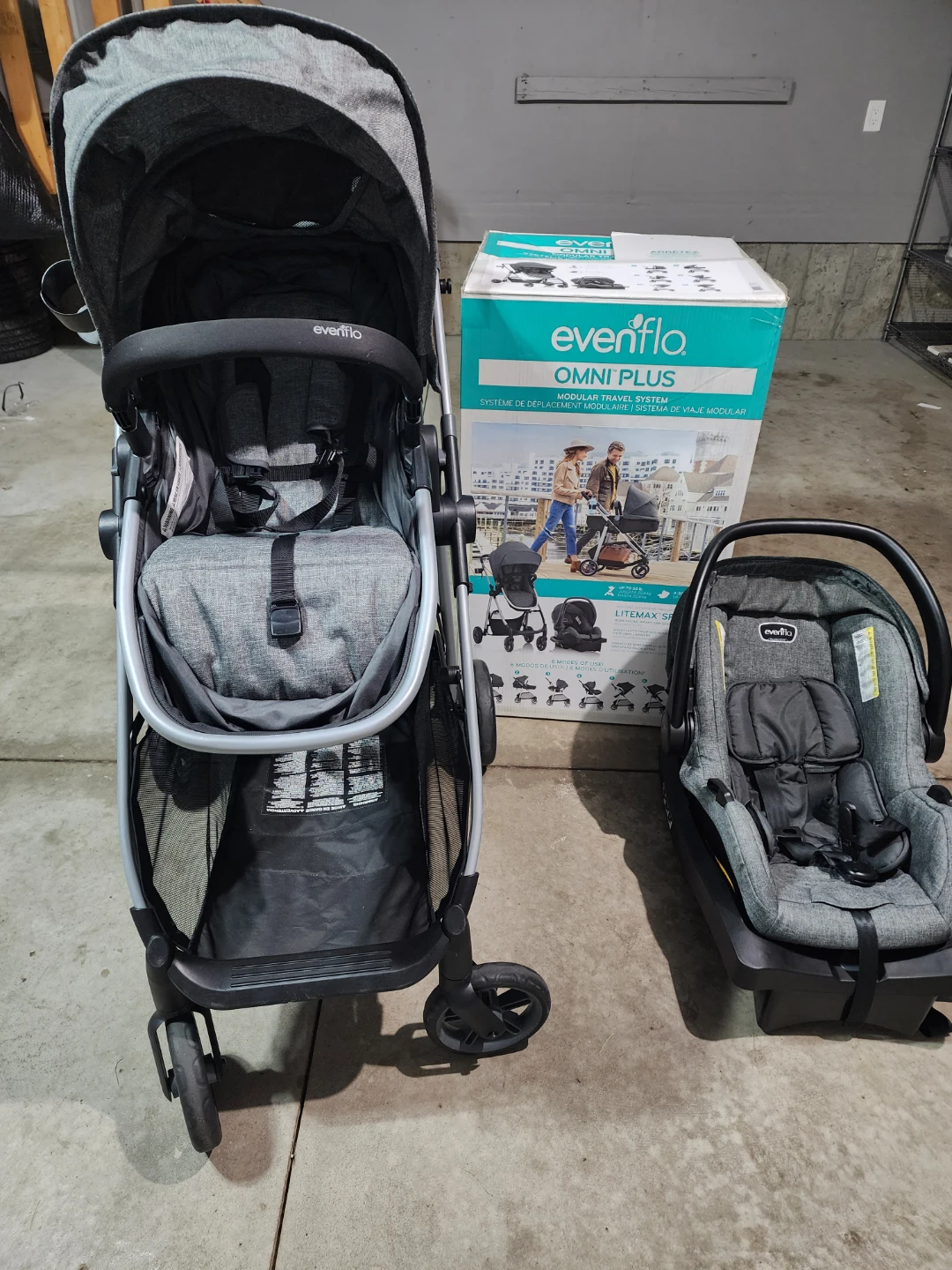 Car seat and stroller Evenflo Omni Plus Modular Travel System