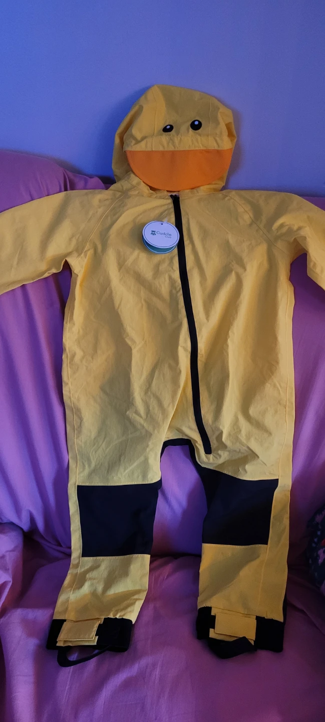 NWT Cuddle Club Toddler Rain Suit - Yellow Duck - photo 3