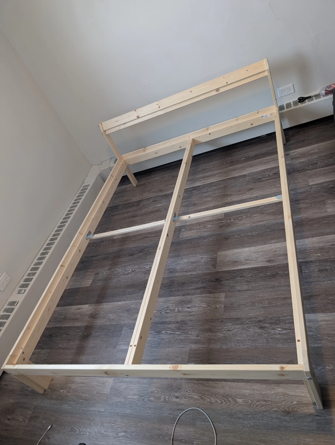 Bed Frame, pine, Full / Double, Mattress - photo 2