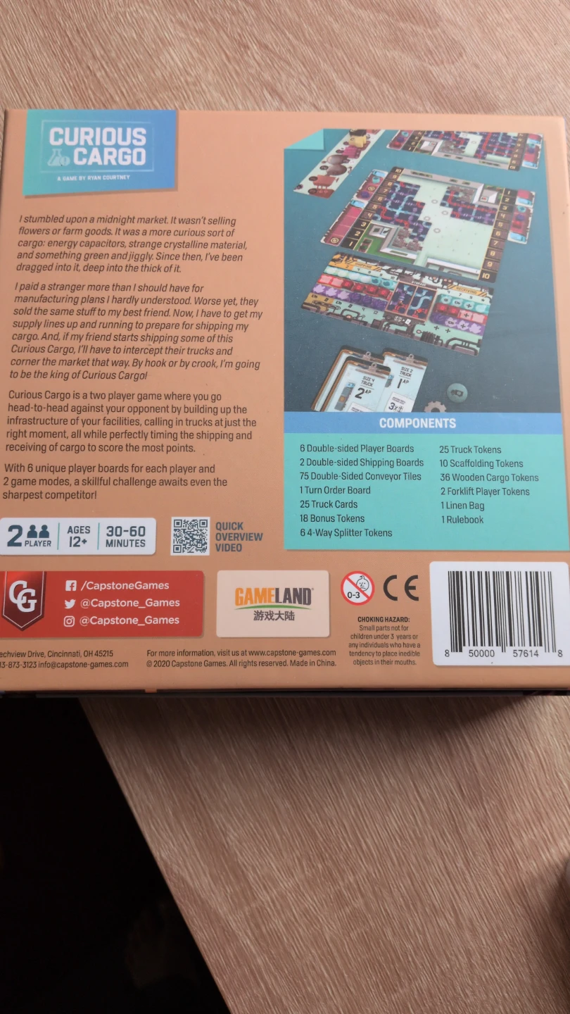 Curious Cargo Board Game - photo 2