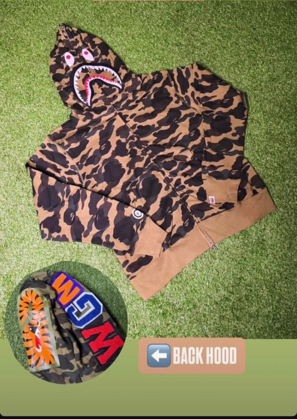 BAPE Shark Full Zip Camo Hoodie