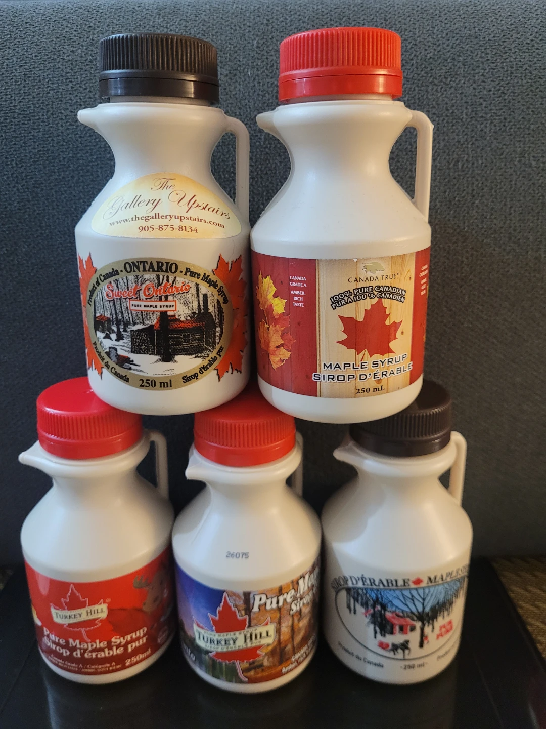 5 Bottles of Pure Canadian Maple Syrup $10 each