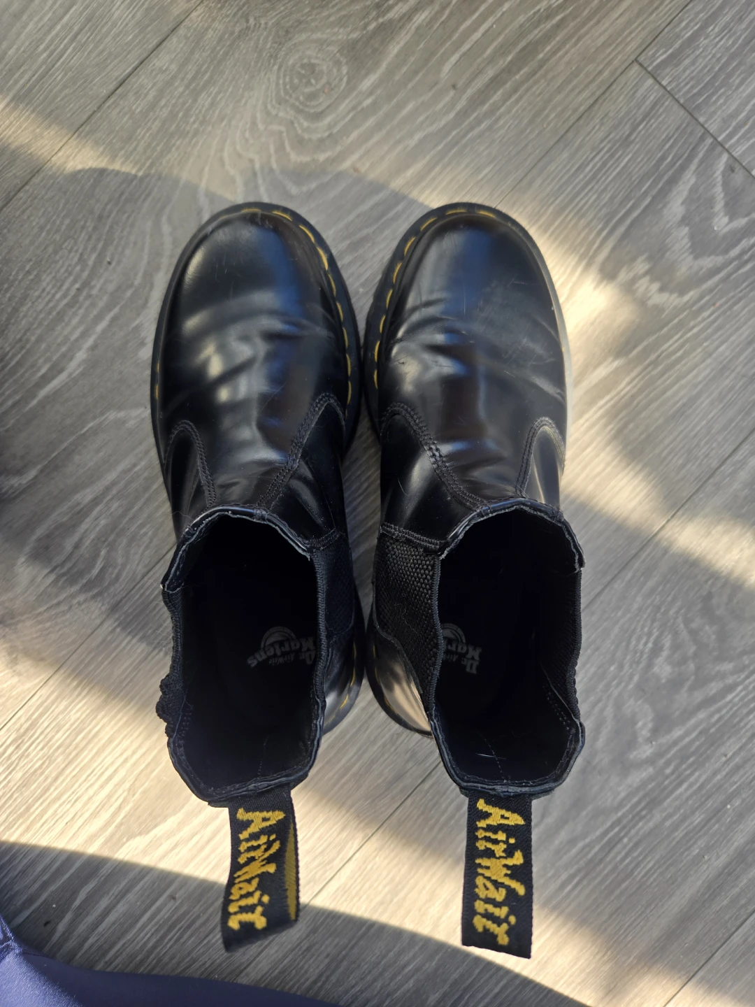 Dr. Martens 2976 Polished Smooth Platform Boots Black Size US 7 - photo 3