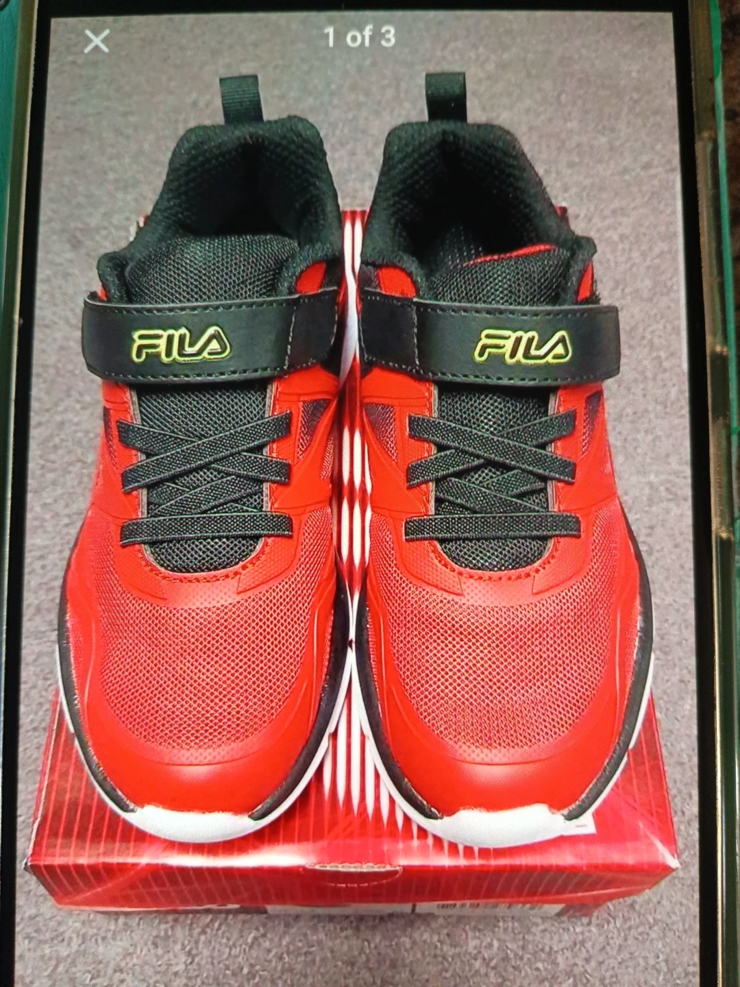 Fila Galaxia 5 Strap Kids Shoes Size 1.5