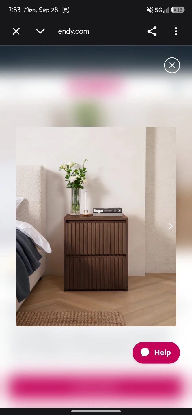 Endy Wooden Nightstand