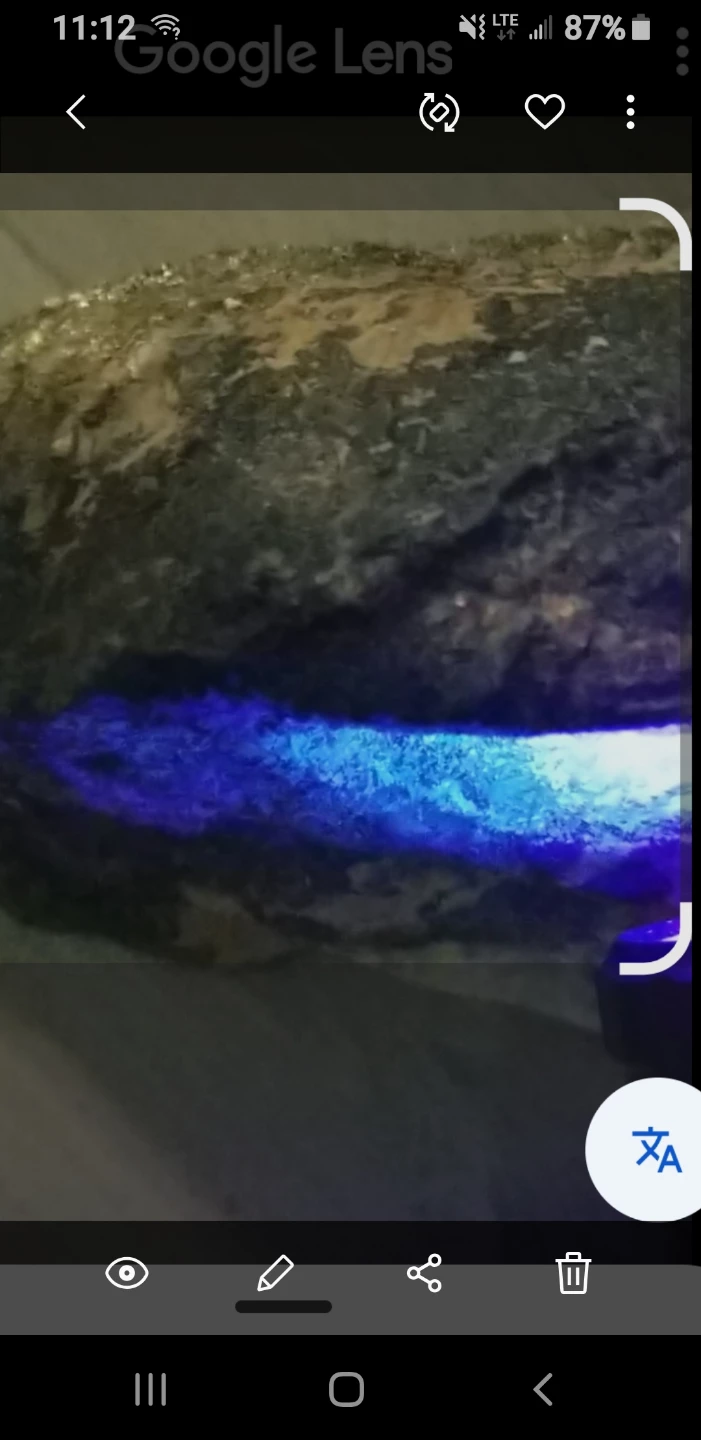 Natural Fluorescent Rock Specimen - photo 2