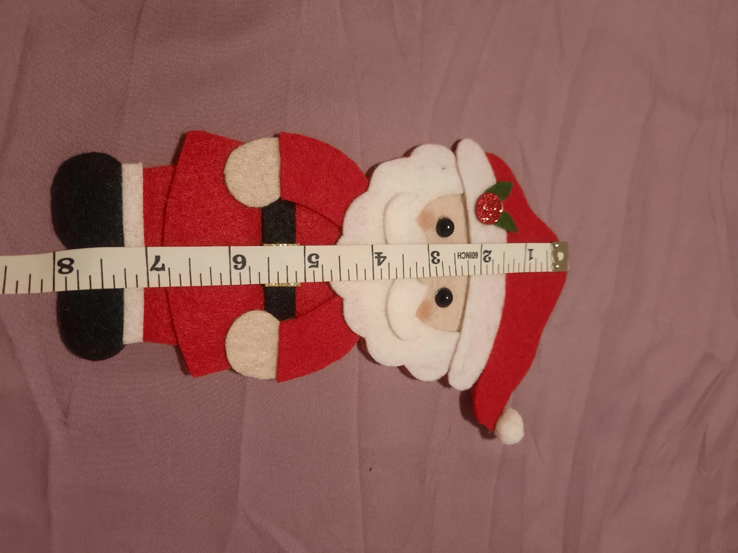 Set of 6 Felt Santa Christmas Ornaments - photo 3
