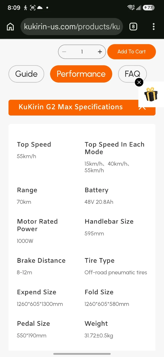 KuKirin G2 Max Electric Scooter - photo 5