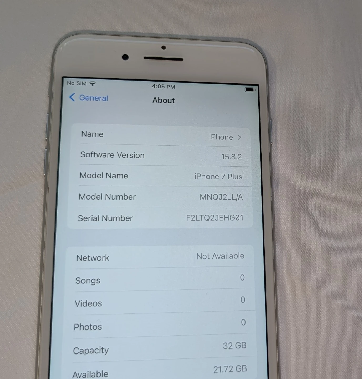 VERY NICE APPLE iPhone 7 PLUS 32GB for Consumer Cellular - photo 3