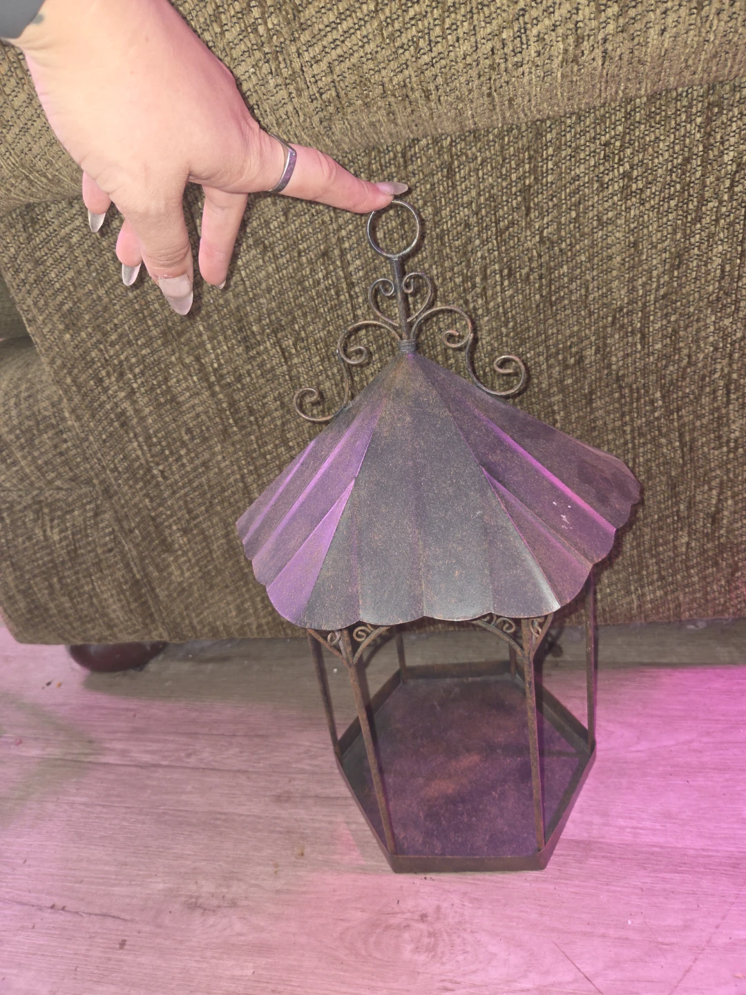 Rustic Metal Gazebo-Style Lantern
