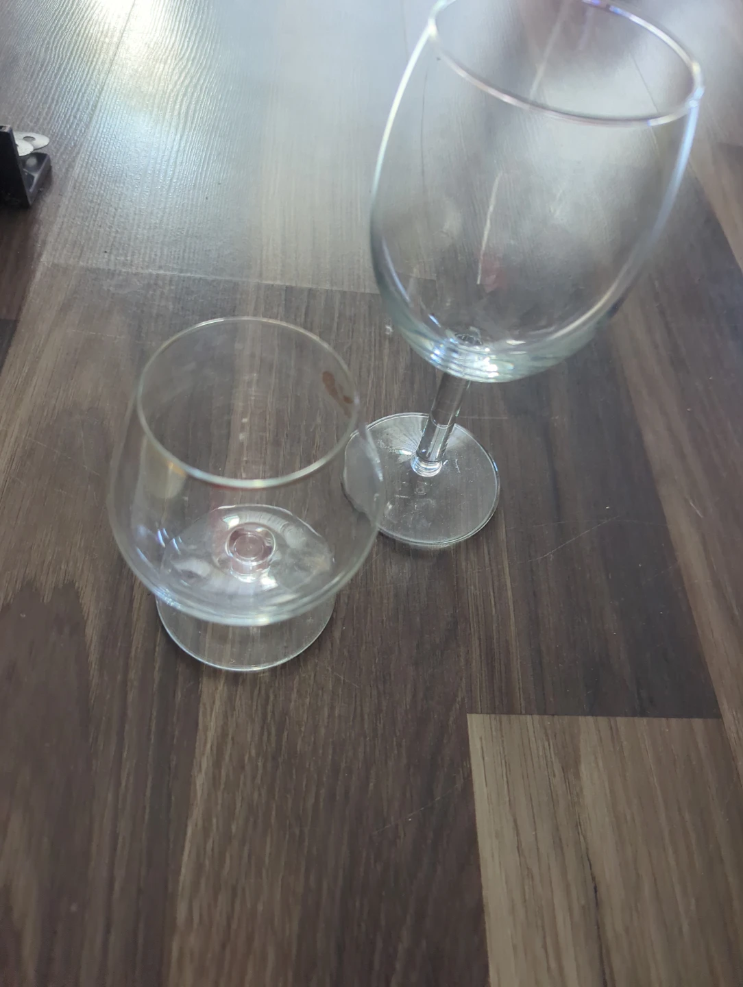 Set of Two Glass Cups