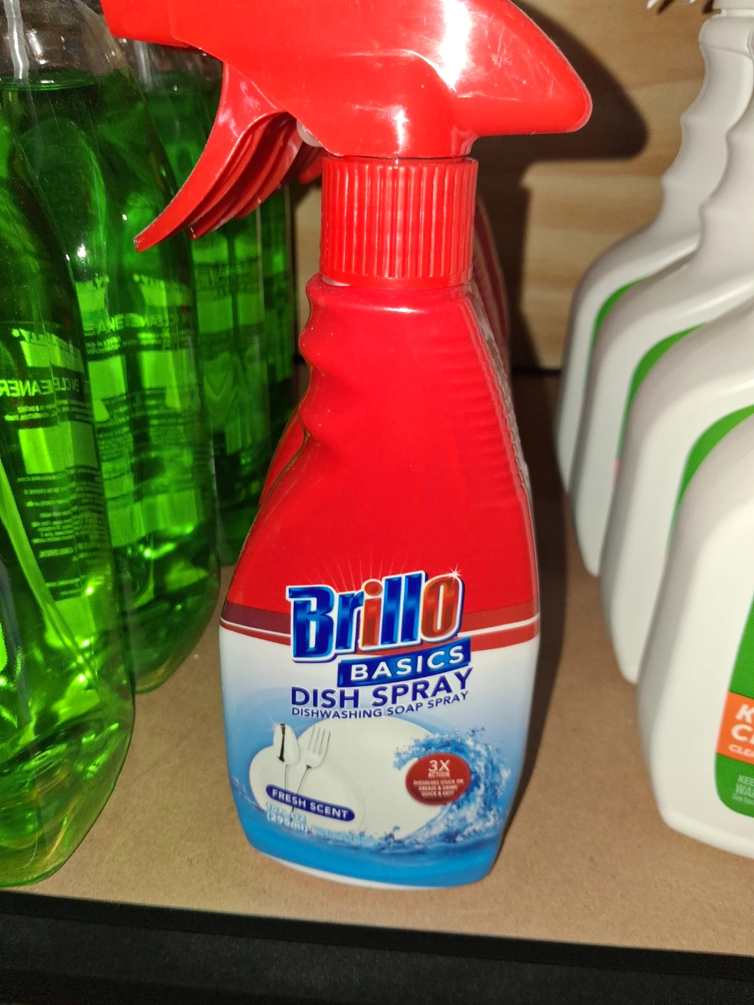 Brillo Basics Dish Spray Fresh Scent 10 fl oz