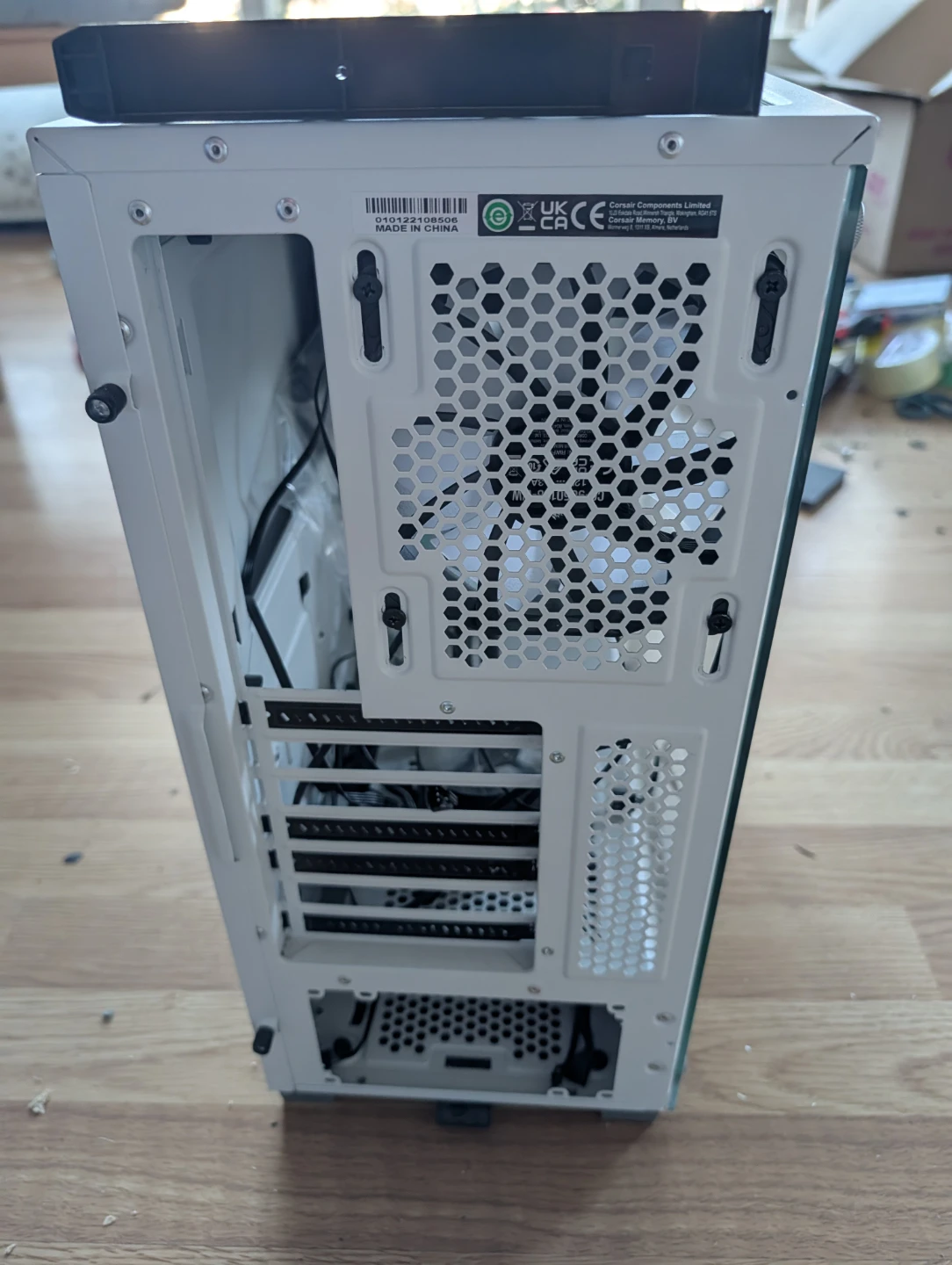 Corsair 3500x case with 6 argb fans, controller, and AIO cooler - photo 4