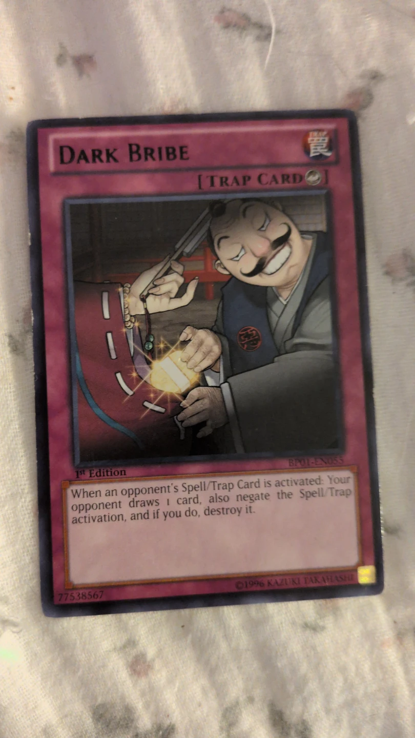 Yu-Gi-Oh! Dark Bribe Trading Card