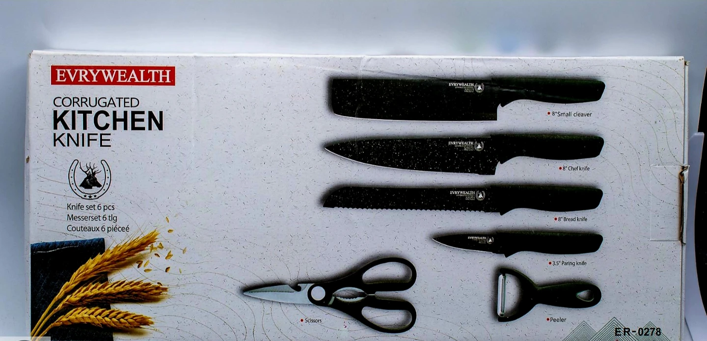Evrywealth 6-Piece Kitchen Knife Set