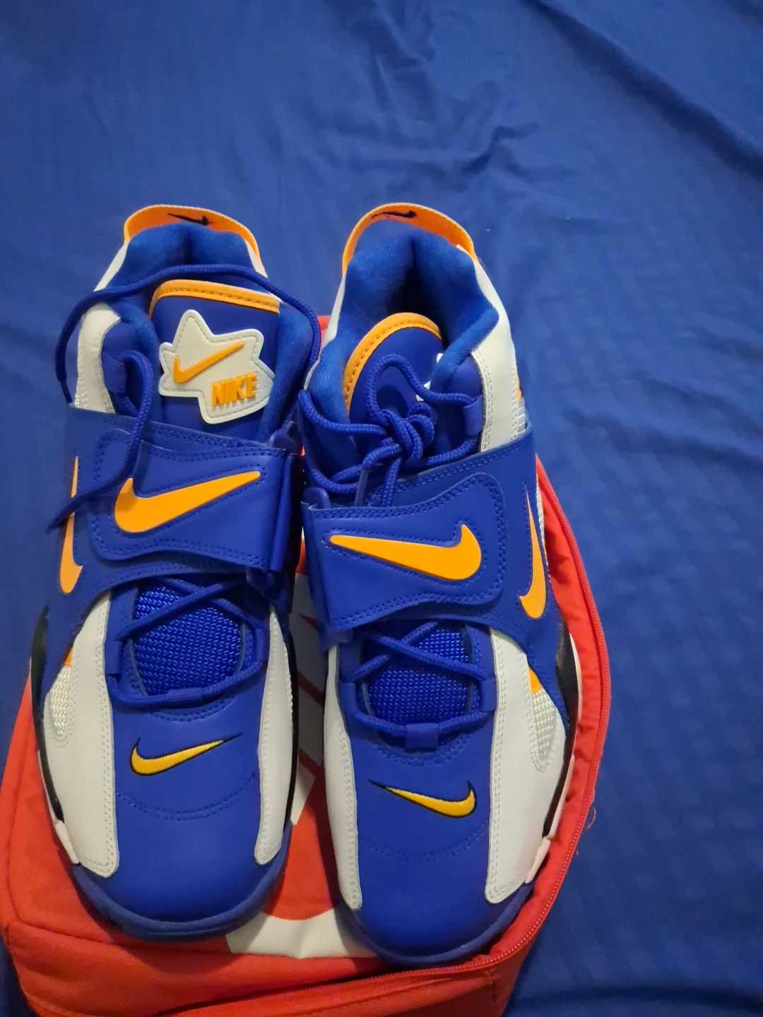 Nike Air Barrage Mid Royal Blue Orange - photo 2