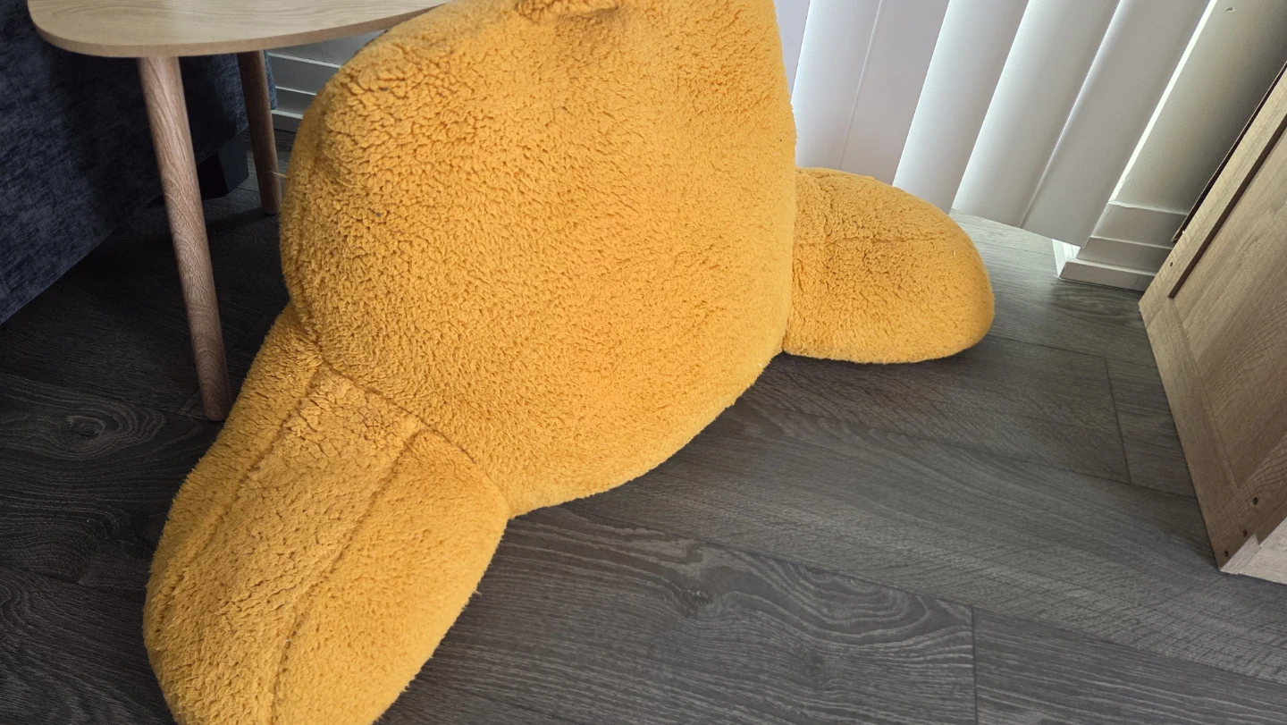 Mustard Yellow Plush Reading Pillow