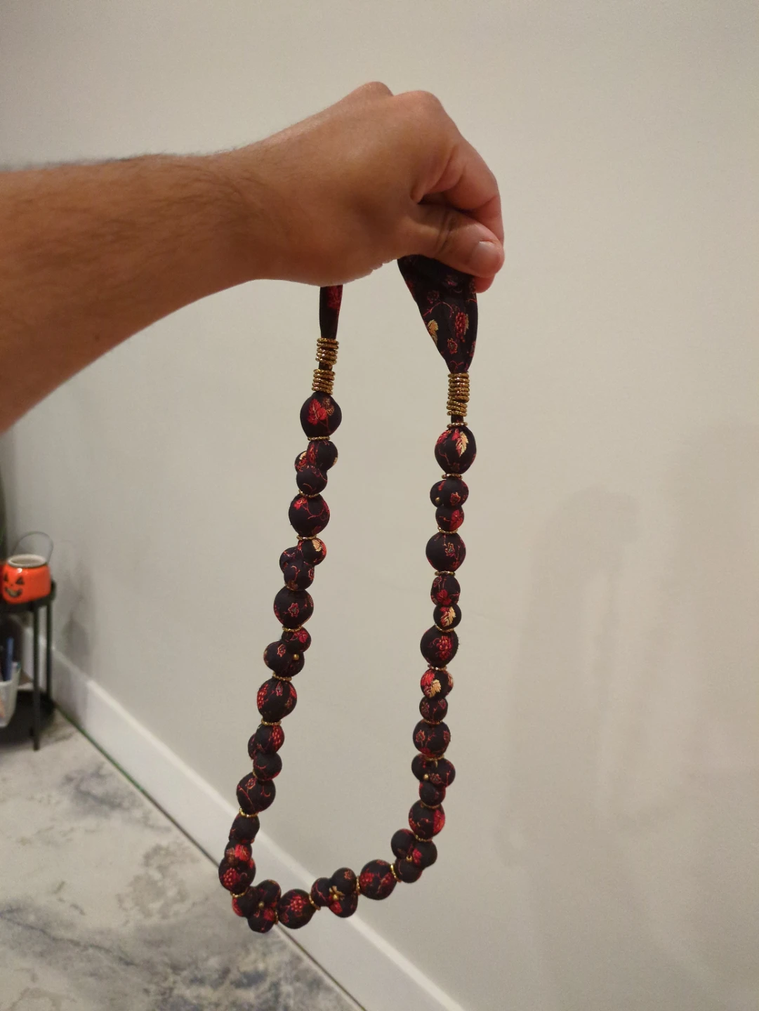 Set of 2 Fabric Statement Necklaces - photo 3