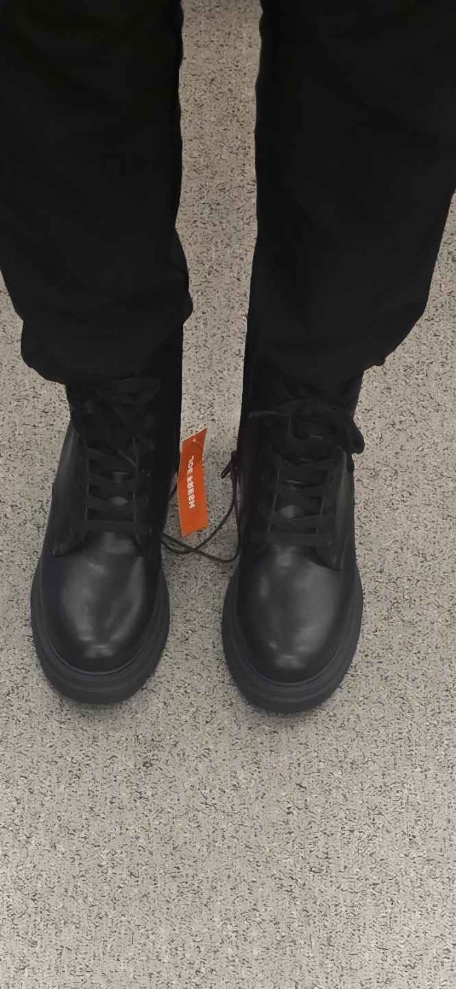 Joe Fresh Black Lace-Up Boots