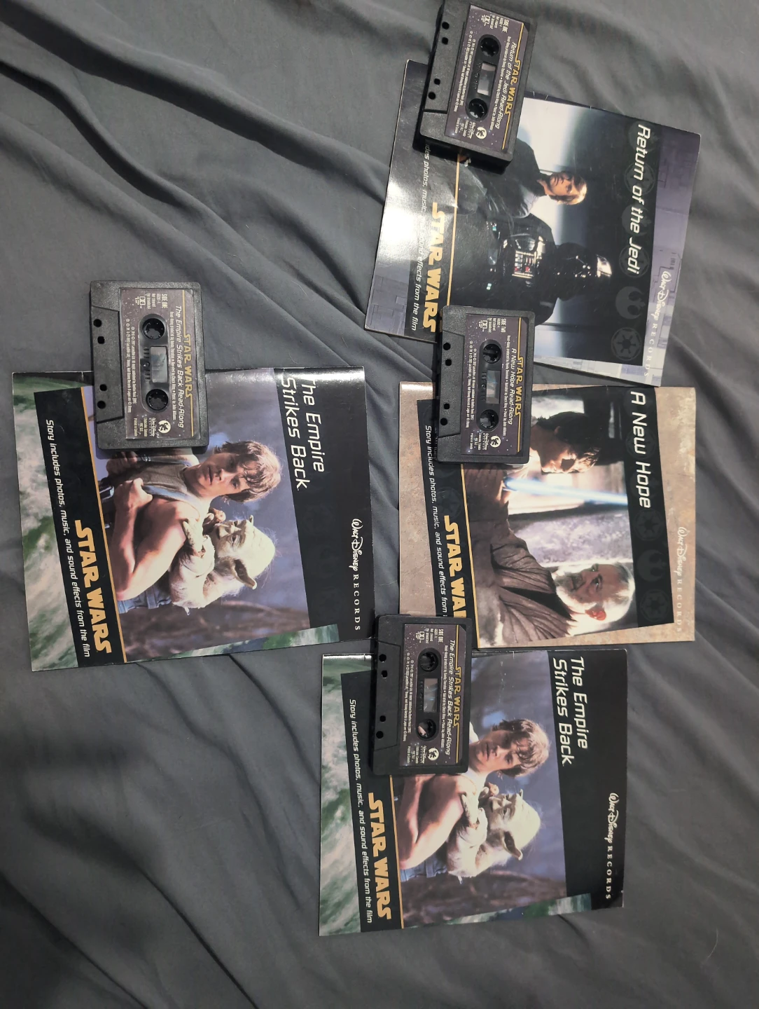 Set of 4 Star Wars Read-Along Cassette Tapes