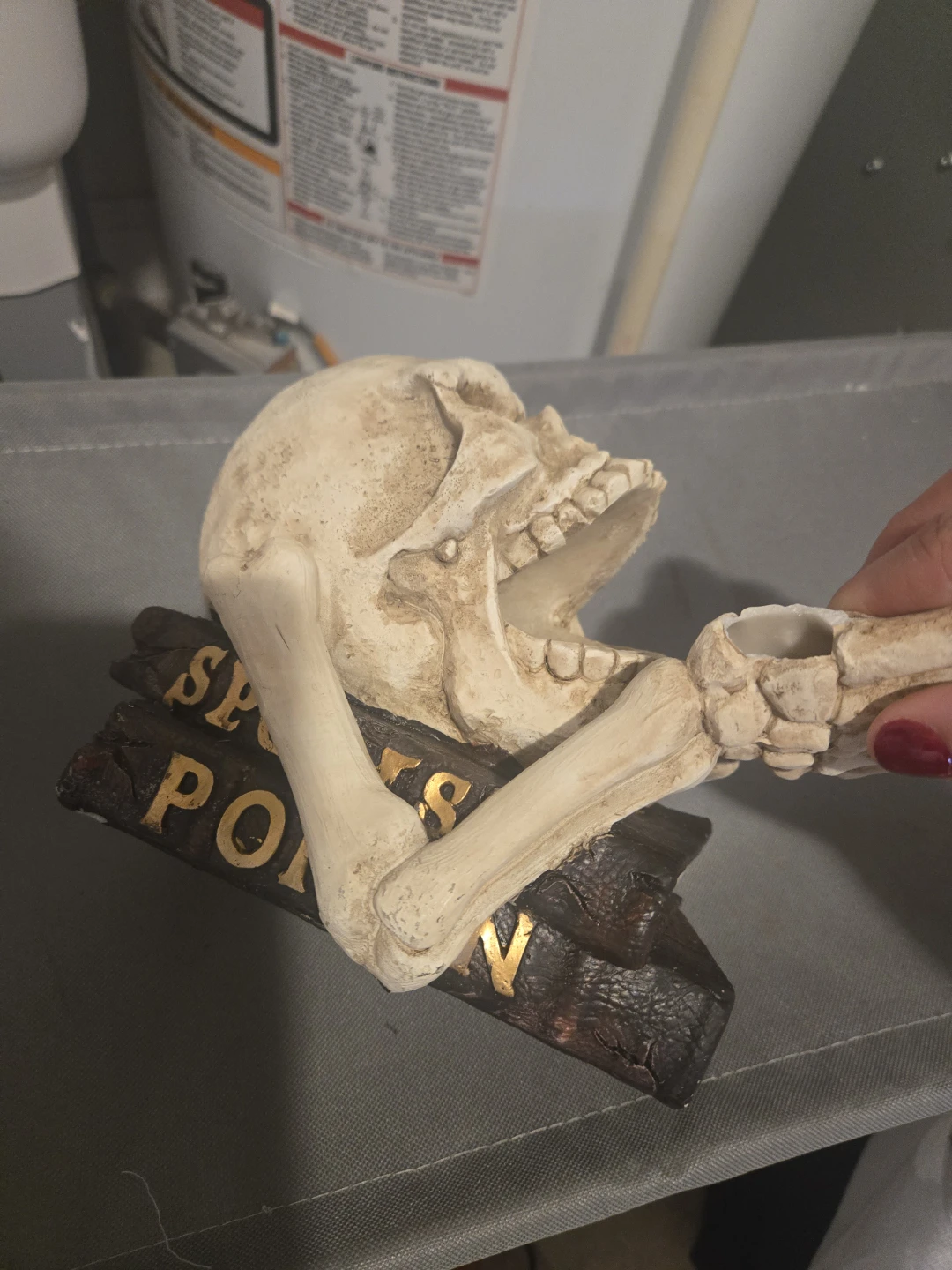 Skull and Skeleton Hands Decorative Tray - photo 3