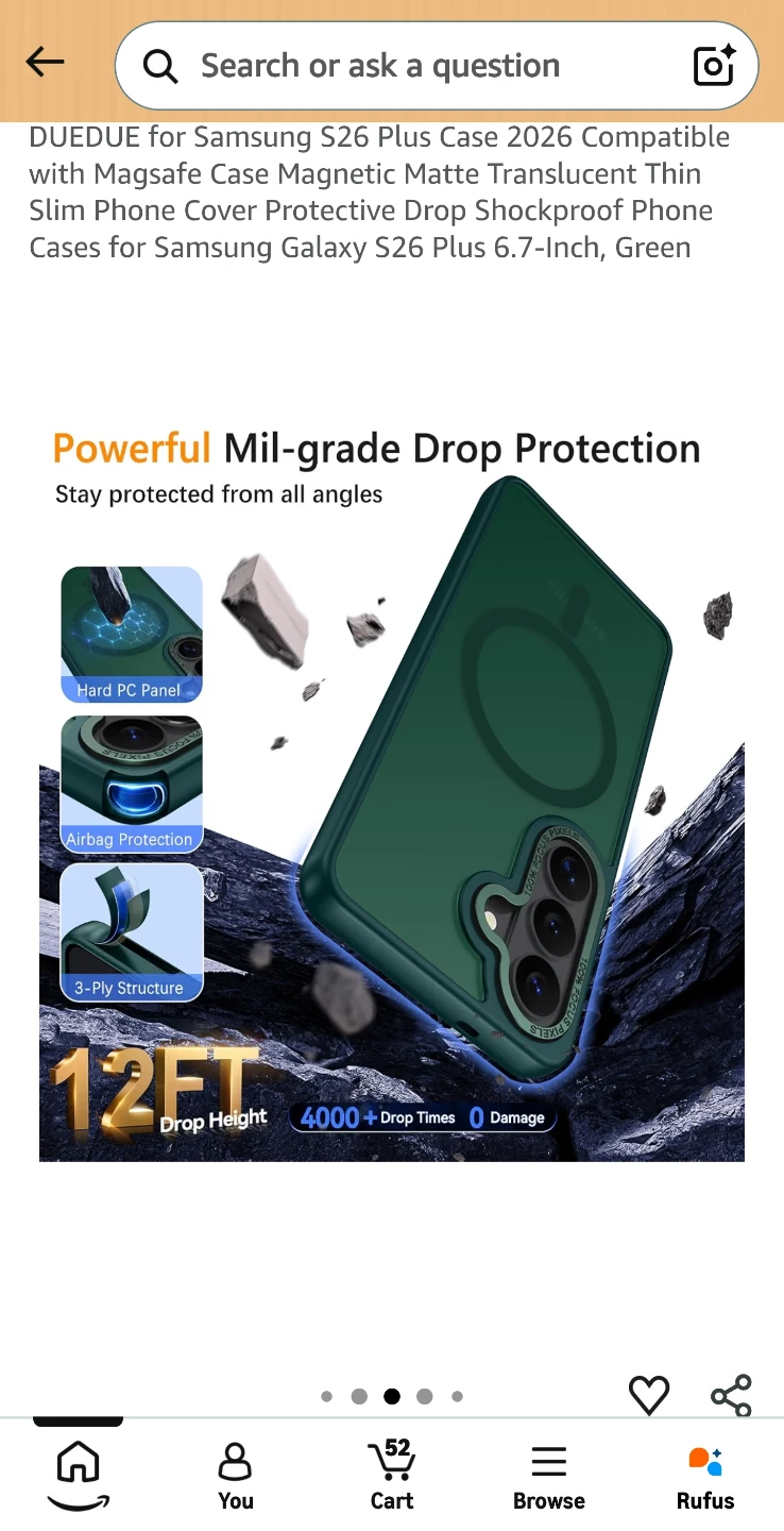 DUEDUE Green Case for Samsung Galaxy S26 Plus - photo 5