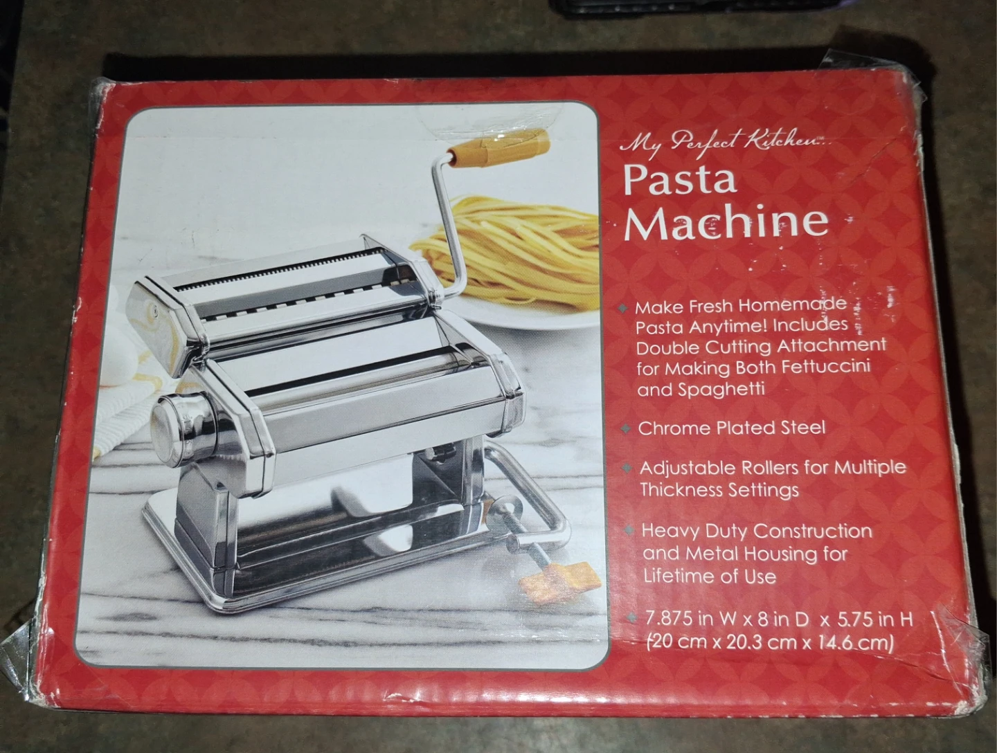 My Perfect Kitchen Pasta Machine  NOS NIB