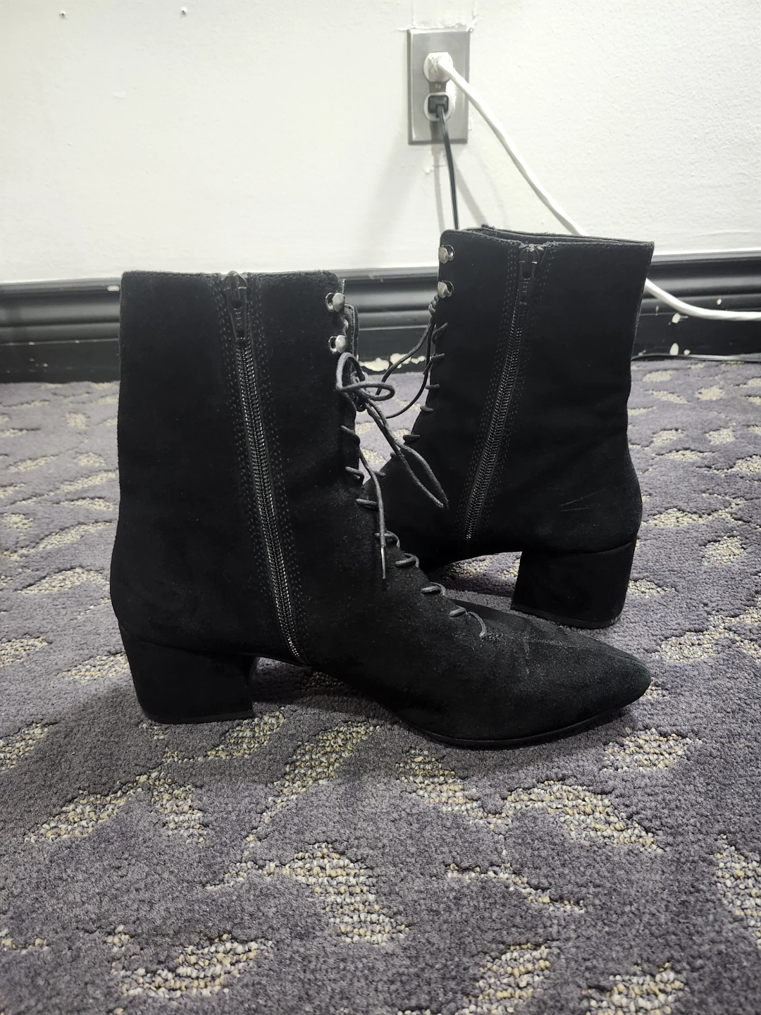 Vagabond Black Suede Lace-Up Ankle Boots - photo 4