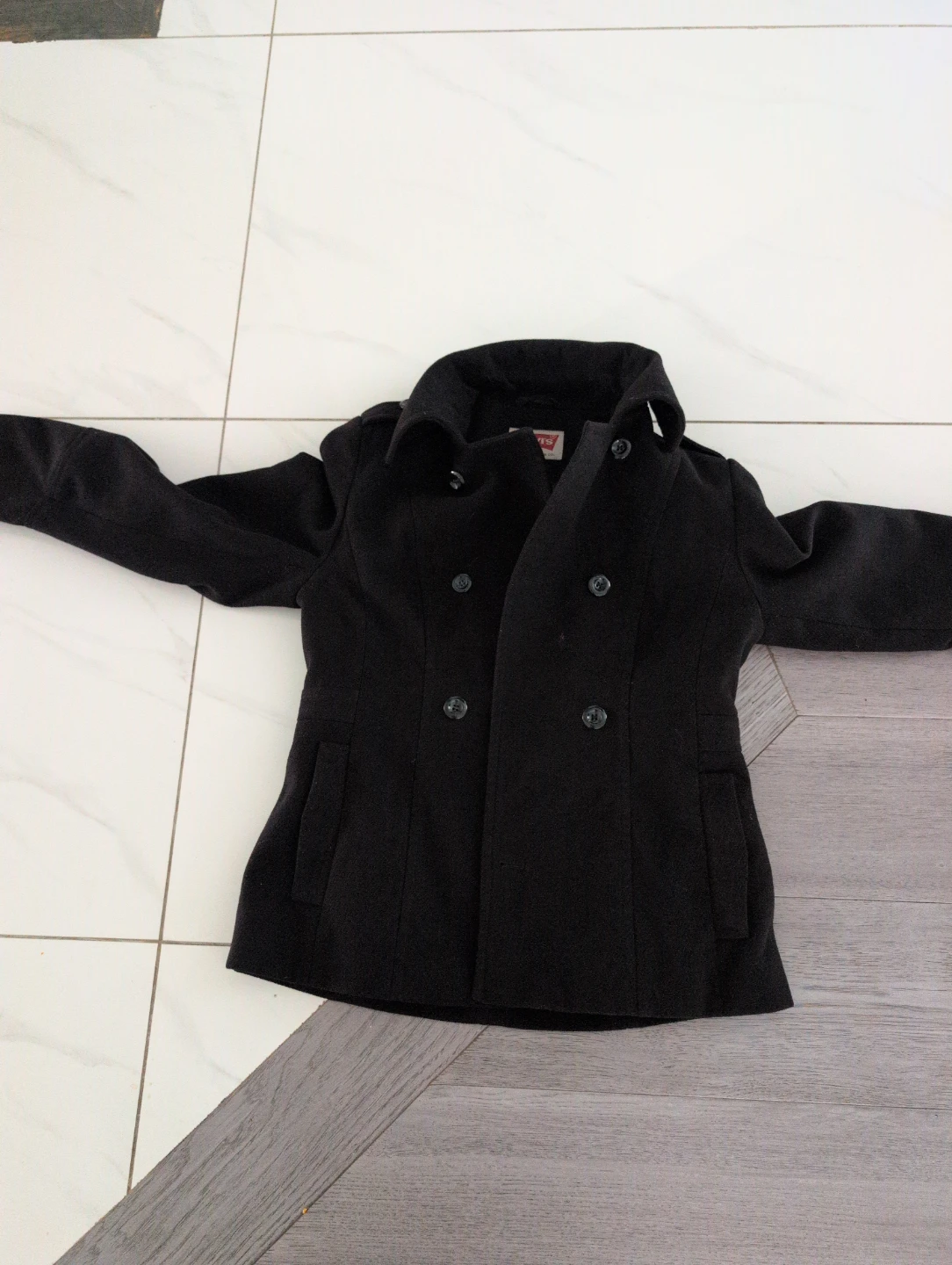 Levi's Black Pea Coat