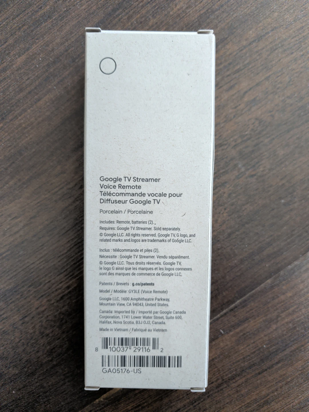 Google TV Streamer Voice Remote - Porcelain - photo 3