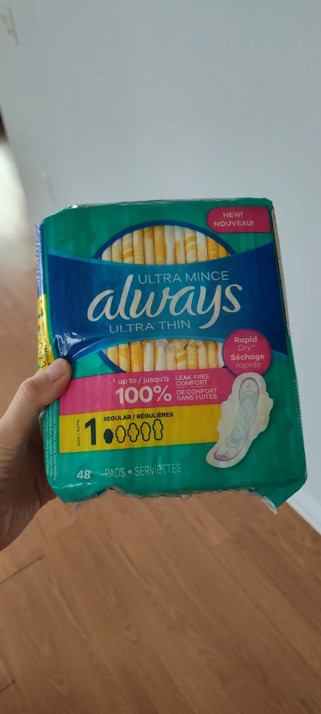 Always Ultra Thin Regular Pads - 48 Count - photo 2