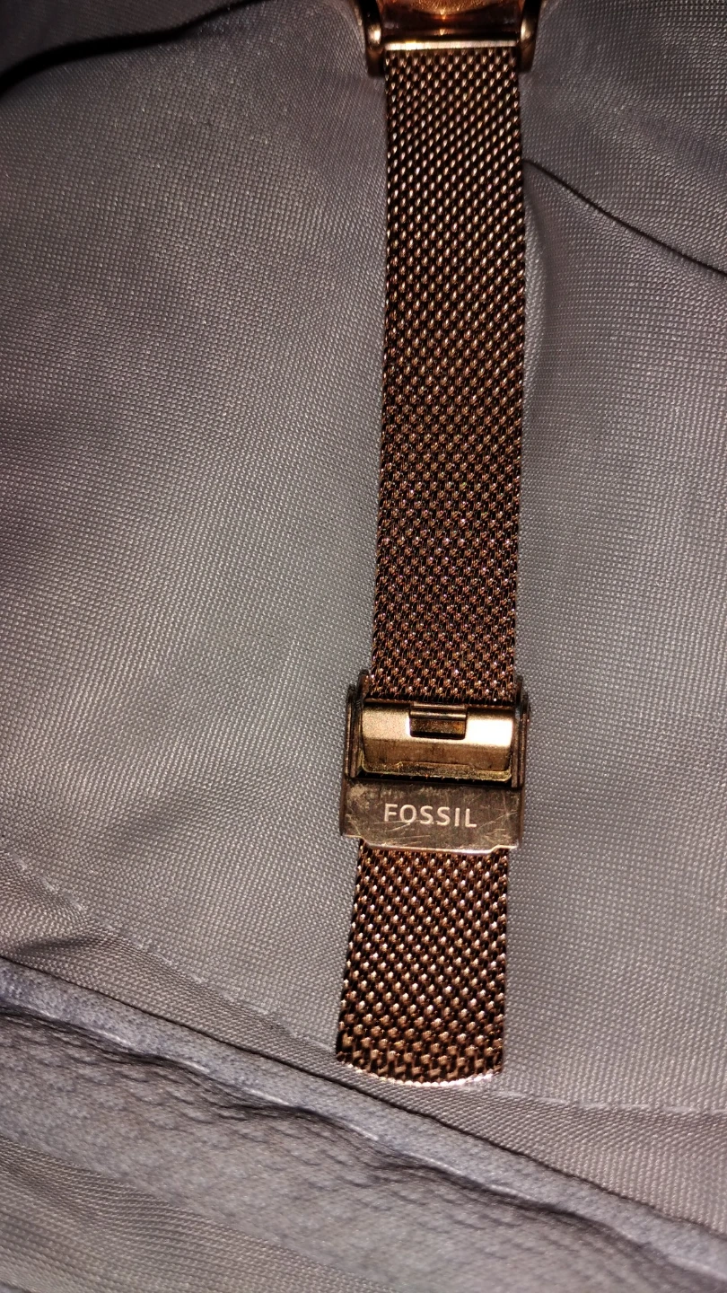 Fossil Rose Gold Mesh Watch BQ3392 - photo 3