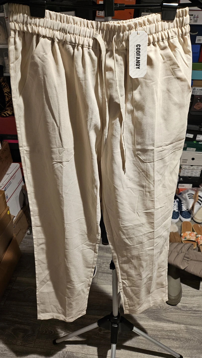 COOFANDY Men's Casual Beige Pants