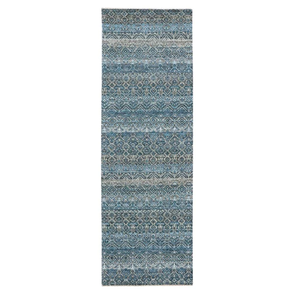 Genuine Hand Knotted Modern Oriental Runner Rug - photo 4