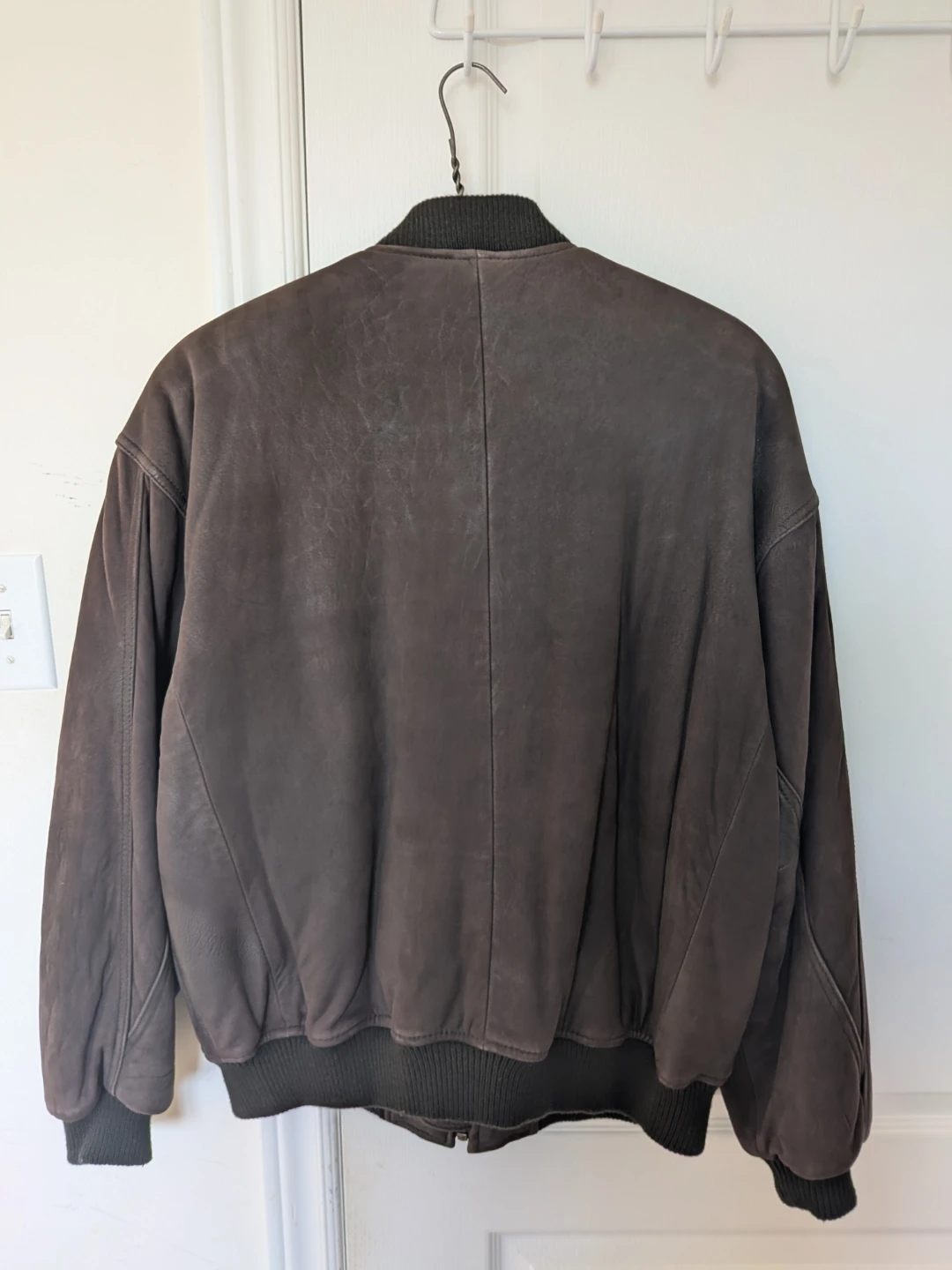 Moores Brown Leather Bomber Jacket - photo 2