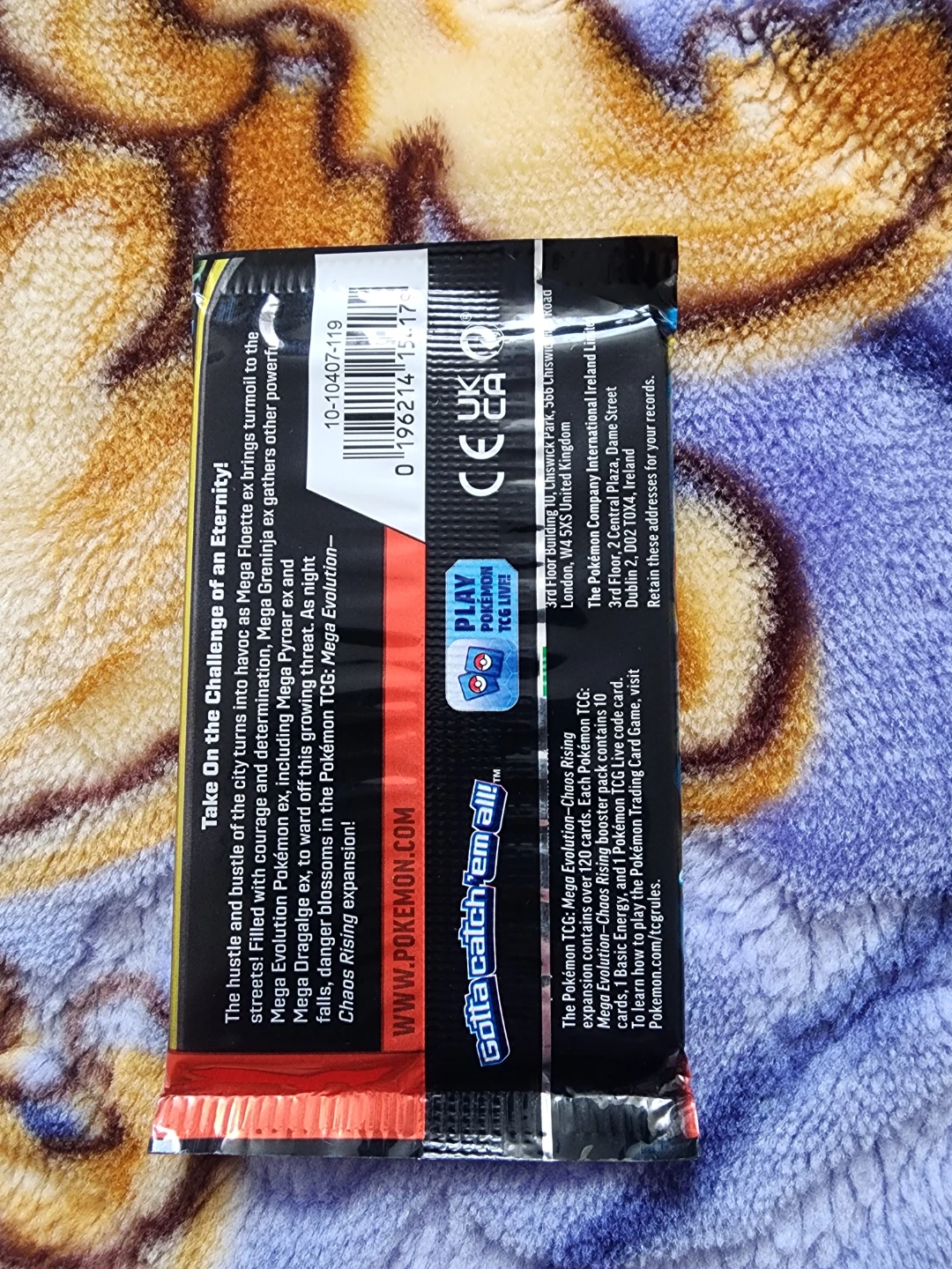 Pokemon TCG Mega Evolution Chaos Rising Booster Pack - photo 2