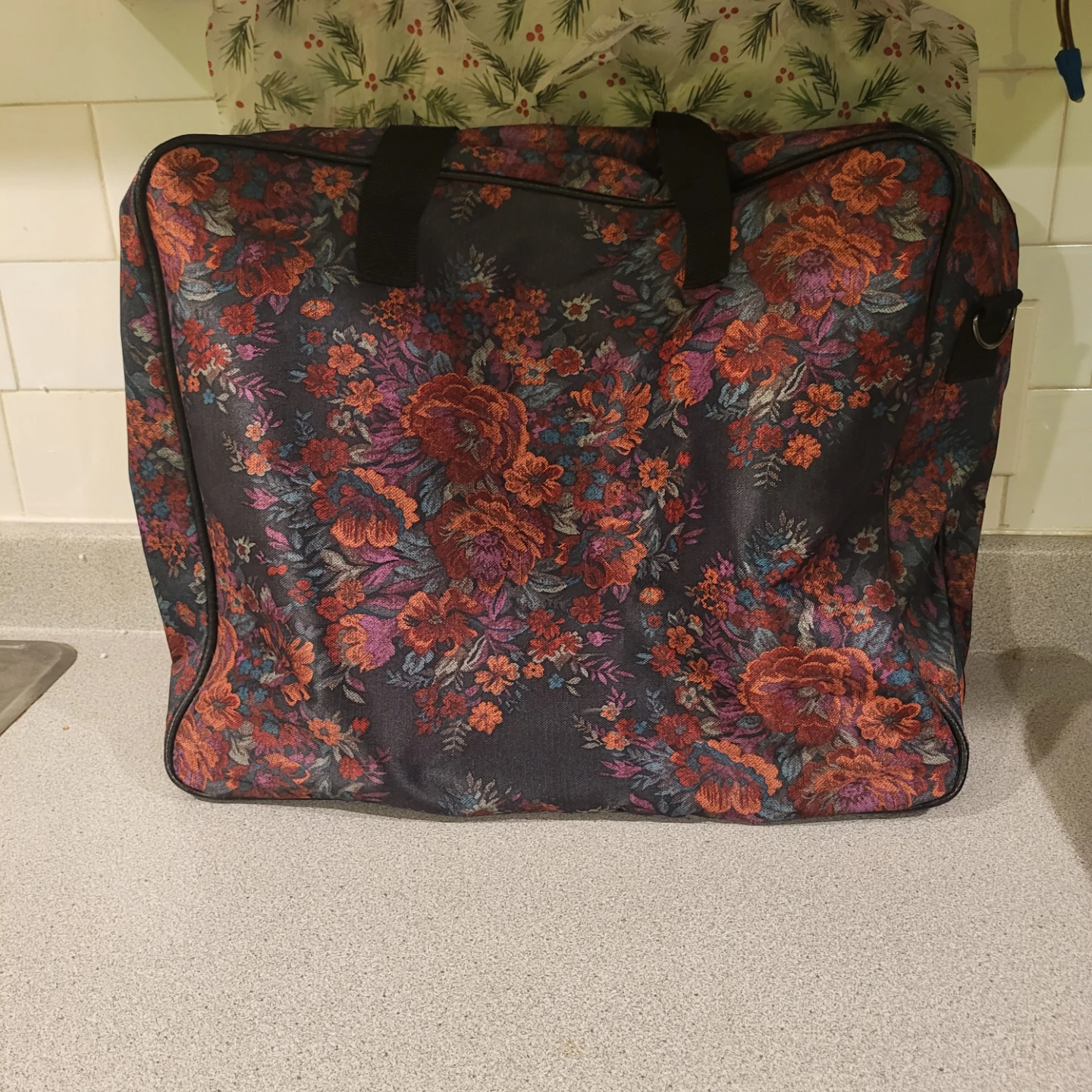 Floral pattern travel duffel bag - photo 3