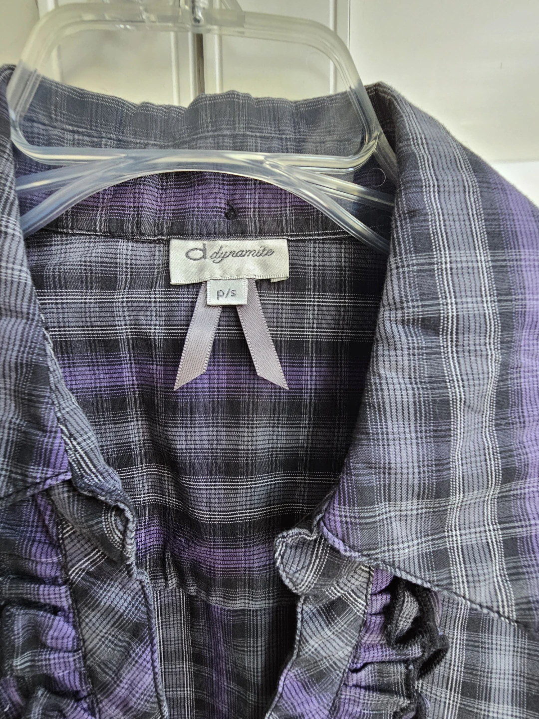 Dynamite Plaid Button-Up Dress - photo 3