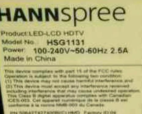Like New 32IN'' Hannspree Flat-Screen+ Remote Control - photo 4