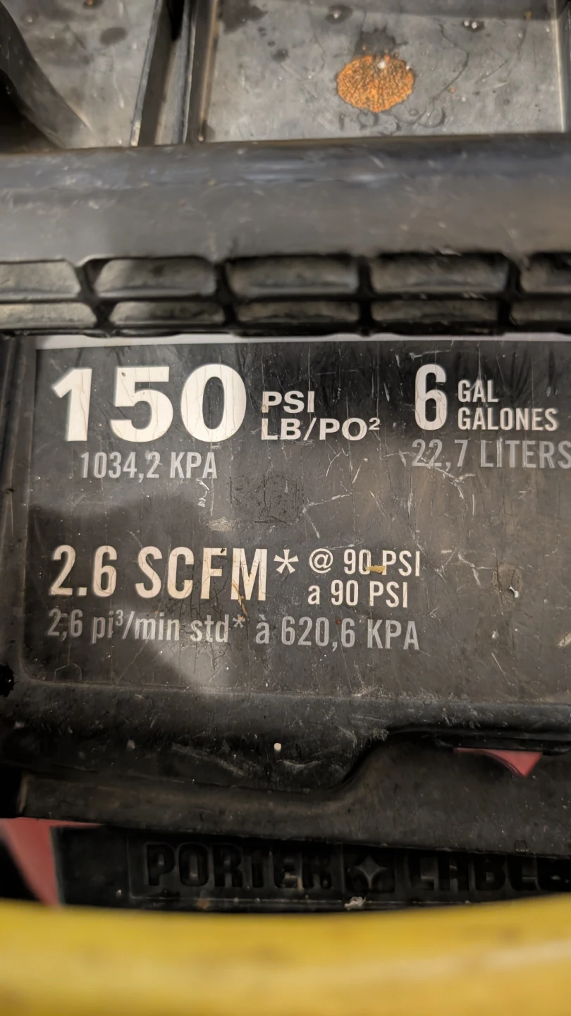 Porter-Cable 6 Gallon Air Compressor - photo 3