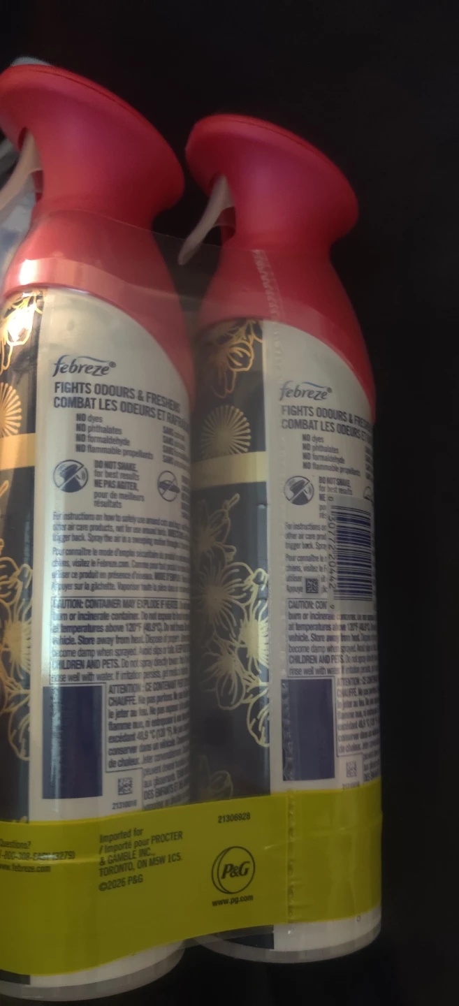 Febreze Air Freshener Spray Pack - 4 Cans - photo 4