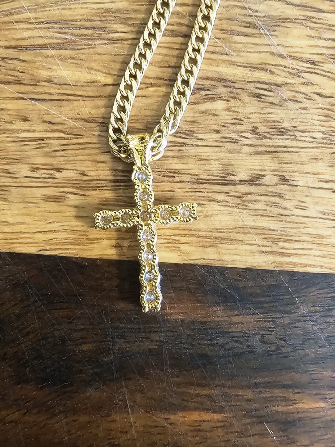 18k cross pendant necklace - photo 2