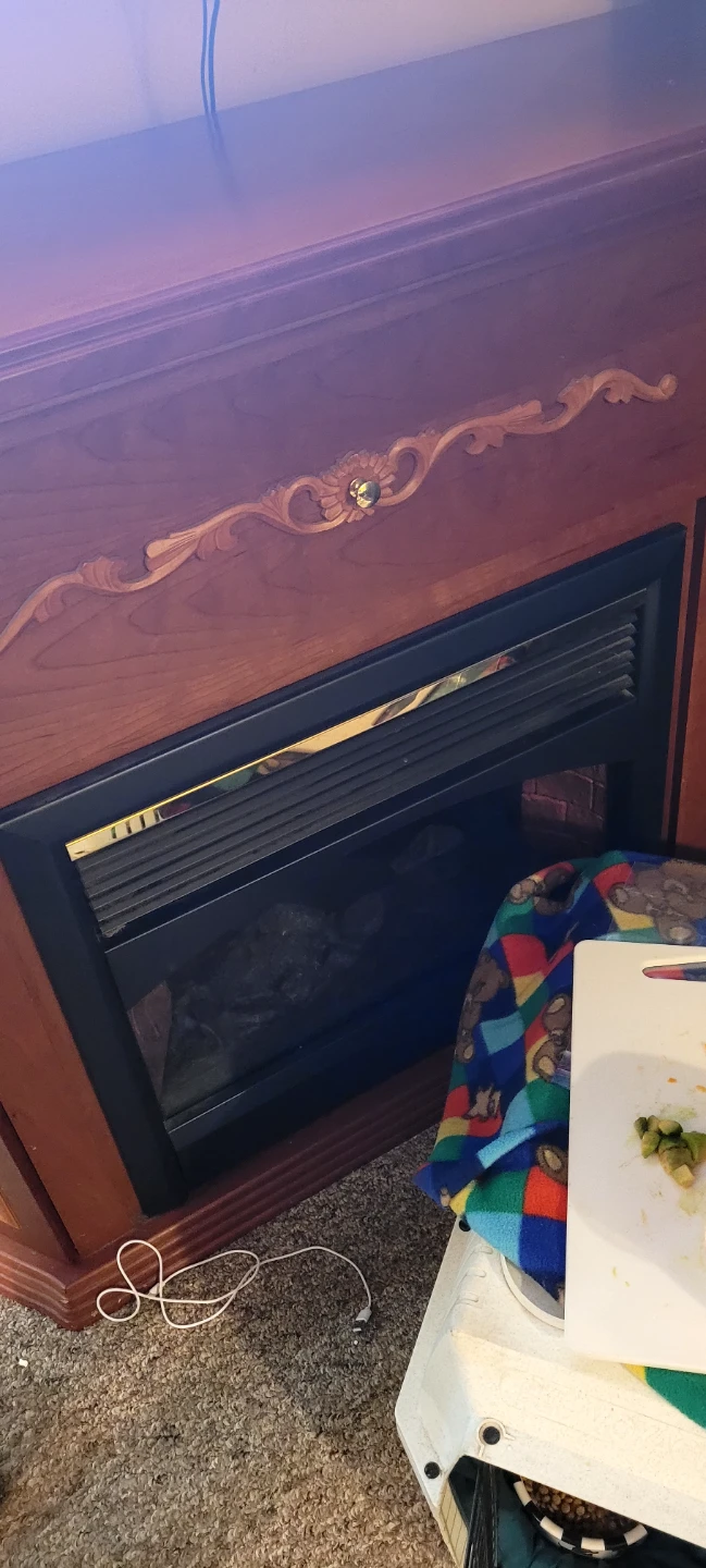 Wooden Stand with Fireplace. - photo 2