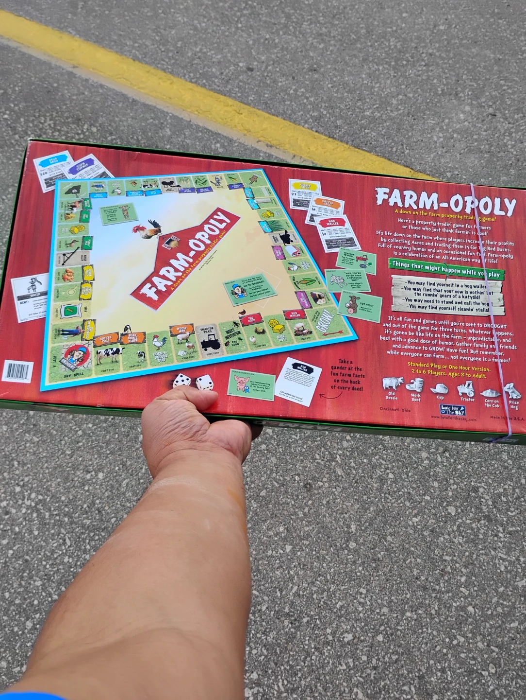 Late for the Sky Farm-Opoly Board Game - photo 2