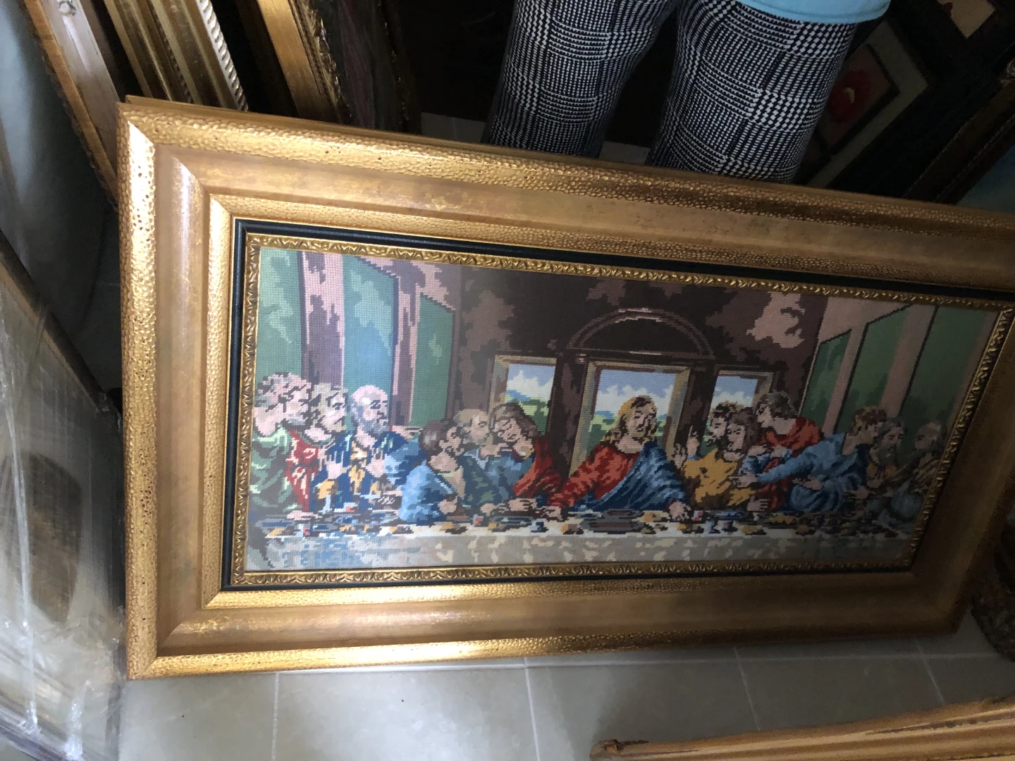 The Last Supper Framed Needlepoint - photo 2
