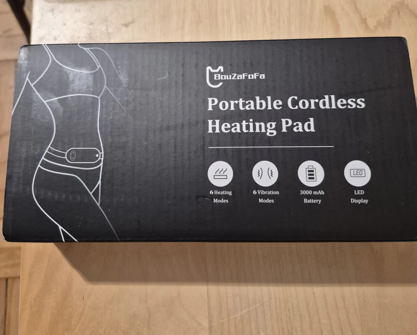 BNIB)Portable Cordless Heating Pad