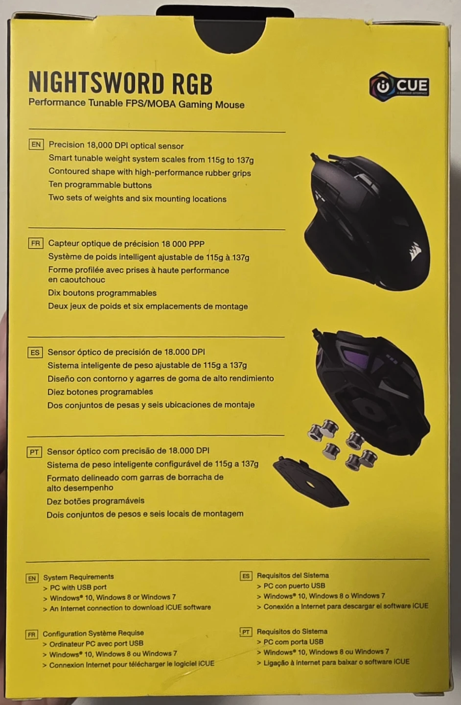 Corsair Nightsword RGB Gaming Mouse BNIB - photo 2